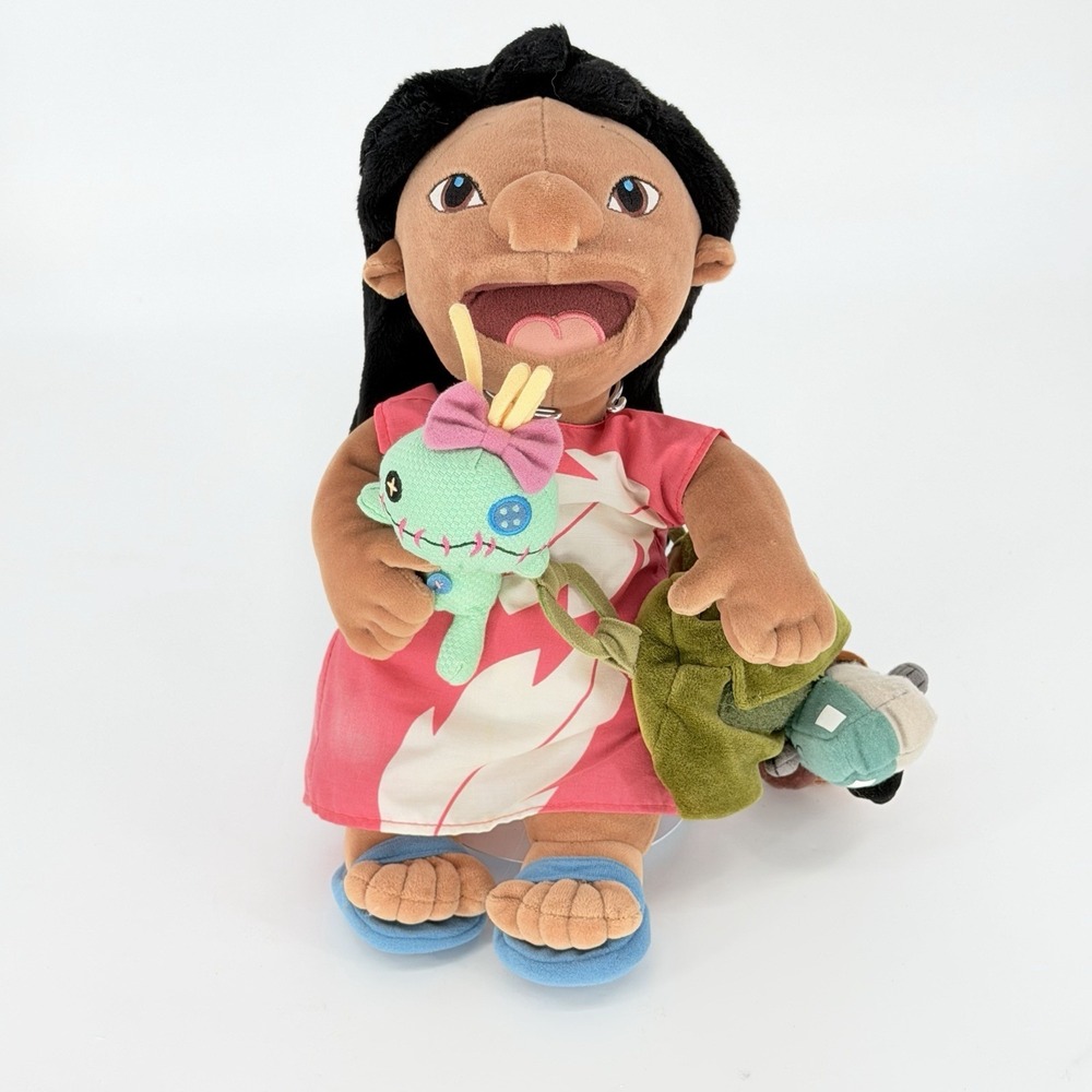 Disney Store Lilo Plush Doll w Scrump Camera Bag Brush 12"" Lilo & Stitch